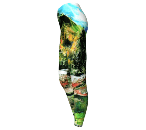 Yoga Capris - "By the River"