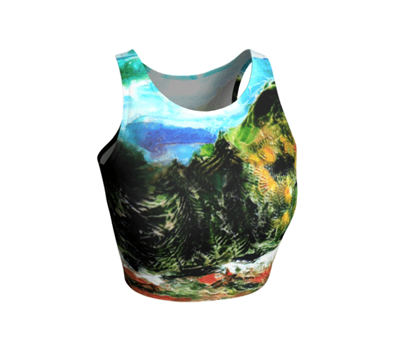 Athletic Crop Top - "Heading Home"