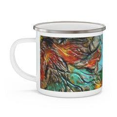 Enamel Campfire Mug - "Garden View"