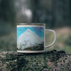 Enamel Campfire Mug - "Garden View"